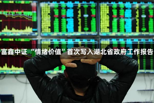 富鑫中证 “情绪价值”首次写入湖北省政府工作报告