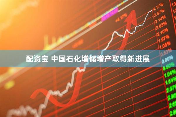 配资宝 中国石化增储增产取得新进展
