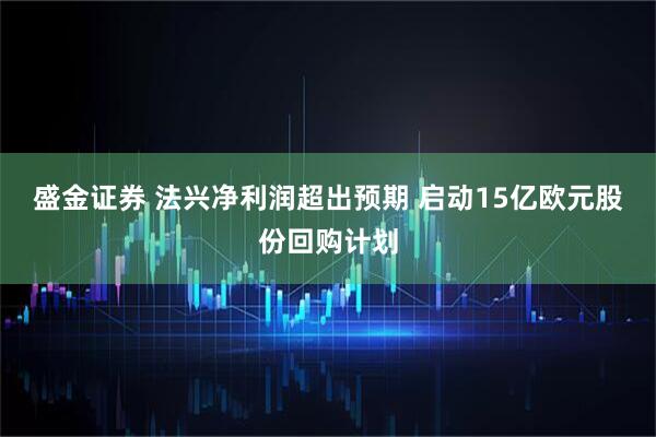 盛金证券 法兴净利润超出预期 启动15亿欧元股份回购计划